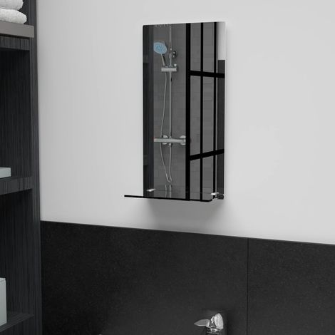 Miroir mural vintage Miroir mural pour Maison,salon,Chambre avec étagère 20x40 cm Verre trempé -46106 (1/5)