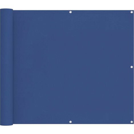 Paravent de balcon bleu, 100 x 600 cm, tissu Oxford (1/5)