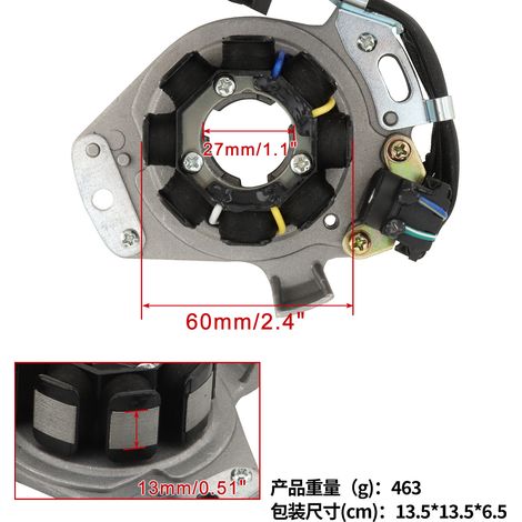 The stator coil is suitable for CR250R CR250R1997 1998 31100-KZ3-B01 (1/4)