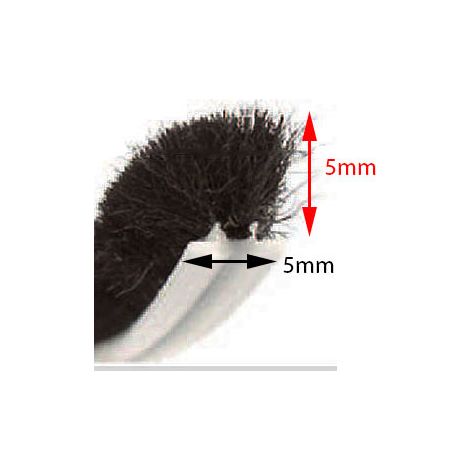 Joint Brosse Volet Roulant 5mm x 5mm - Au Mètre - Coulisse