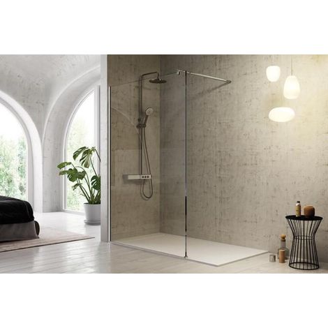 KASSANDRA FR633 FRESH Panel Fijo de Ducha Transparente - Medida: 120 CMS - ref: FR6331618S195118 (1/2)