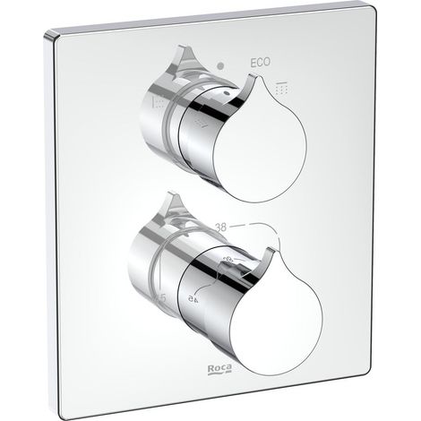MEZCLADOR TERMOSTÁTICO EMPOTRABLE BAÑO-DUCHA INSIGNIA CROMO (1/2)