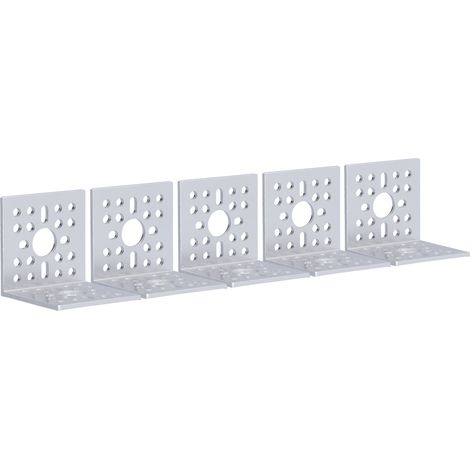5 Supports en L en alliage d'aluminium 90° angle droit 48x48mm pour fixation de servo (1/5)