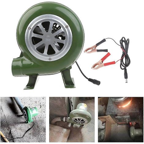 Souffleur d'air 12 V 5,5 x 2,1 mm pour barbecue, pique-nique, camping, allume-feu de charbon de bois - 60 W (1/4)