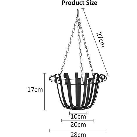 Support mural en fer pour plantes, crochets et supports pour paniers de jardin, lanternes, pots de fleurs, suspensions pour plantes (1/5)