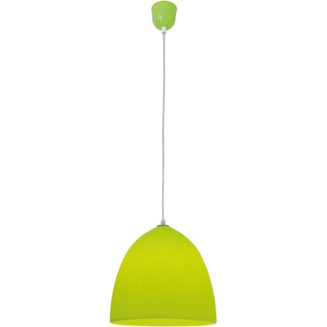 Suspension en silicone vert Ø 25 cm E27 - Luminaire design rétro et moderne - PANGIVO (1/4)