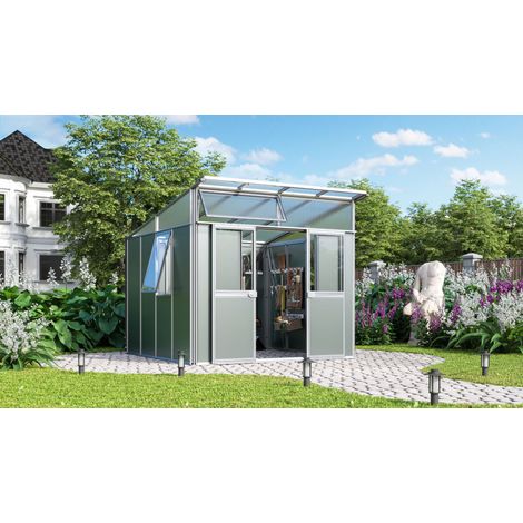 Vitavia Gerätehaus "Kosmos", aluminium eloxiert, 7,8 m² (1/4)