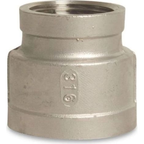Manchon de Réduction Inox 316, 1 1/2" x 1" IG, Raccord Fileté