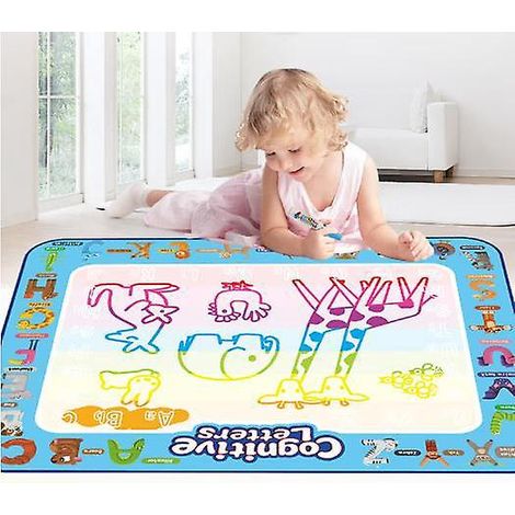 tapis Dessin Enfant/tapis De Griffonnage D'eau 100 80cm, Pas De Gchis, Schage Rapide- Jouets Ducatifs Pour Enfants (1/5)
