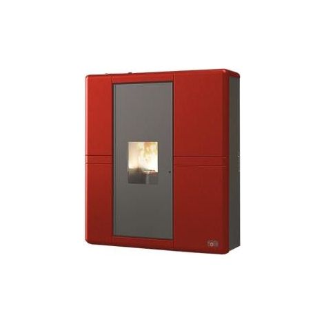 Cola TERMO LORENE ERMETICA Libera installazione A legna Bordeaux (1/2)
