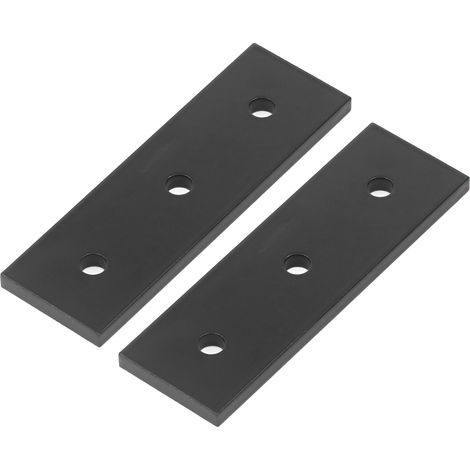 Lot de 2 plaques de renfort en alliage d'aluminium 3 trous straight bracket plat pour meuble 4040 (1/5)
