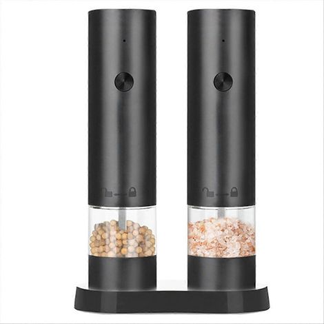 Moulin à sel et poivre électrique rechargeable, broyeur à épices automatique, outil de cuisine. (1/5)