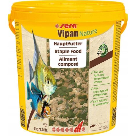 Sera Vipan Nature cibo per pesci 2 kg fiocchi