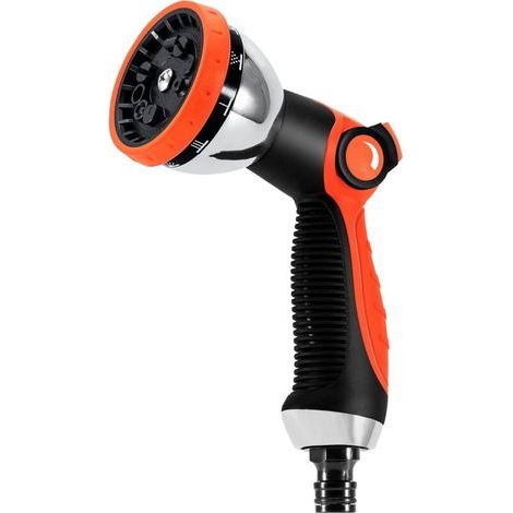 Pistolet pulvérisateur pour tuyau d'arrosage – 10 modes réglables – Tête de tuyau d'arrosage robuste pour lavage de voiture, douche d'animaux domestiques, arrosage des plantes (1/5)