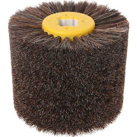 Brosse ronde en crin de cheval pour ébavurer, polir, meuler et lustrer le bois ( ) (1/5)
