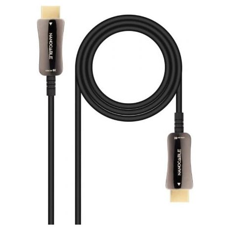 Cable HDMI NANOCABLE 10.15.2115 8k ultra hd 48 gbit/s 15 m Negro