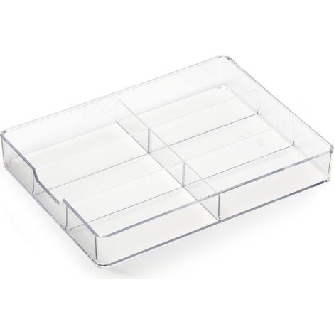 Durable 338419 Coffee Point Caddy, Organizer da Cassetto a 6 Scomparti, Acrilico, Lavabile in Lavastoviglie, 242x48x329 mm, Trasparente (1/2)