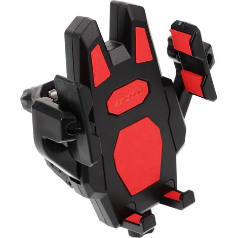 Support Téléphone Vélo Anti-Vibration Rotatif Porte Téléphone Moto Stable avec Maintien Sécurisé pour Navigation Compatible Scooters et VTT Accessoire Cyclisme Polyvalent Rouge (1/5)