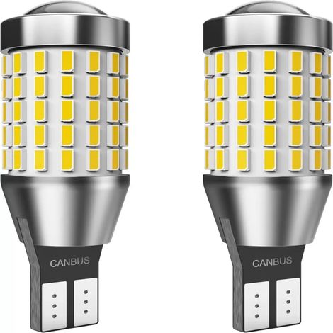 Ampoules LED ultra-lumineuses de 2000 lumens, éclairage à 360 degrés, avec puces 921, 912 et 90-EX, conçues uniquement pour les feux de recul, couleur blanc xénon (1/5)