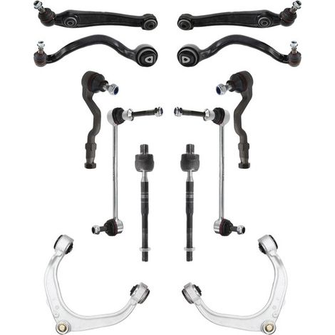 KIT BRACCIO OSCILLANTE 12 PEZZI COMPATIBILE CON BMW X6 (E71, E72) xDrive 30 d 04.2010 - / Kit Sospensione Completo OE/OEM / Bracci Oscillanti + Testine Sterzo / Sostituzione Diretta OEM