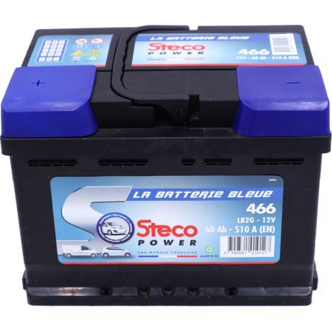 Batterie 12V 60Ah 510A 242x175x175 mm stecopower - 466