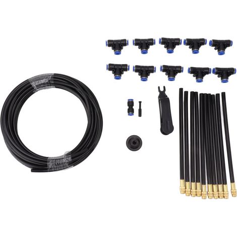 Above-ground watering system with 360-degree adjustable flexible nozzle for greenhouses and outdoor plants, EU standard (1/5)