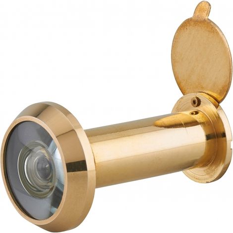 Spioncino ottico 160° in ottone lucido, resistenza al fuoco 40 minuti – THIRARD (1/2)