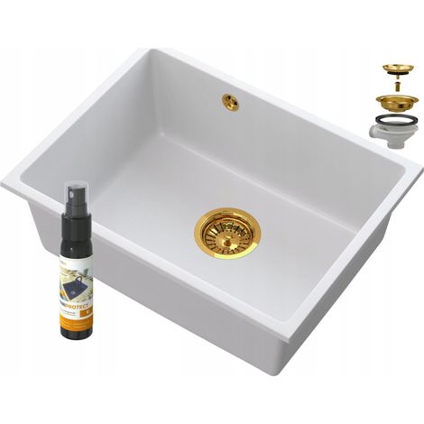 MANADO WHITE UNDERMOUNT GOLD SINK 60 (1/5)