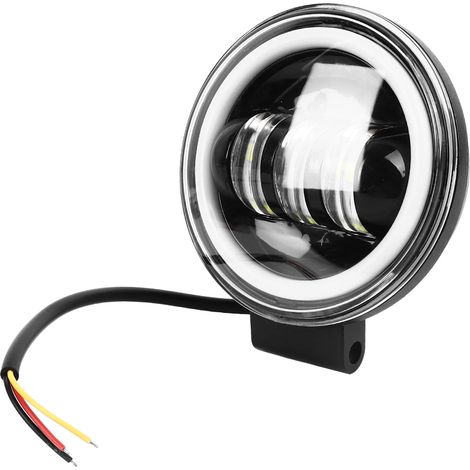 Phares de moto ronds à LED haute luminosité avec feu de signalisation extérieur pour moto (1/5)