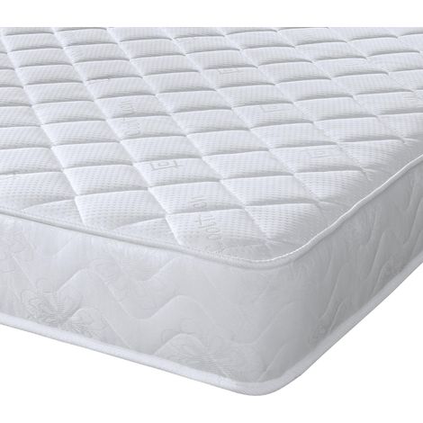 eXtreme Comfort Ltd Darcy Diamond Micro Quilted 9" Deep White Spring Mattress, 4ft6 Double 135cm x 190cm