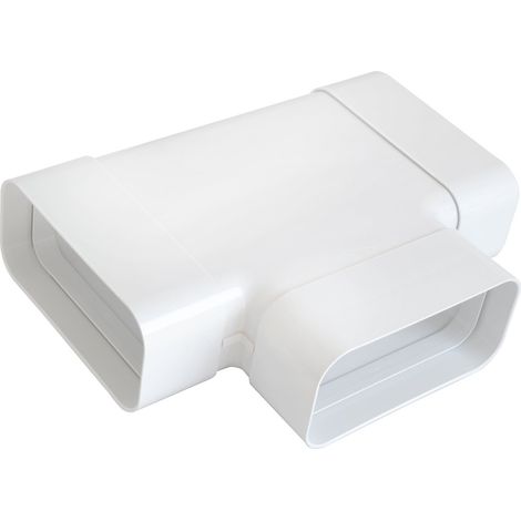 Té pour tube Ventilation rectangulaire 150 x 70 mm Blanc - First Plast (1/3)