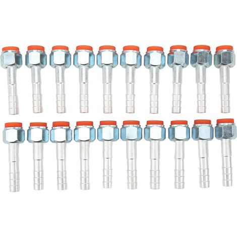 Raccord cannelé pour tuyau de climatisation, 20 pièces, droit en aluminium, haute résistance, universel pour voitures et camions, 1/2 pouces (1/5)
