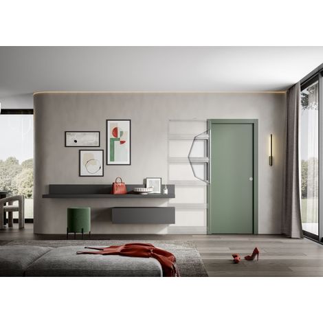 Scrigno cassonetto openbox fit 80x210x100 parete finita cartongesso
