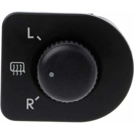 Interrupteur de rétroviseur latéral Interrupteur à bouton poussoir pour rétroviseurs latéraux Bouton de réglage Interrupteur de commande rétroviseur 1J1959565F Compatible avec Passat B5 Jetta (1/4)