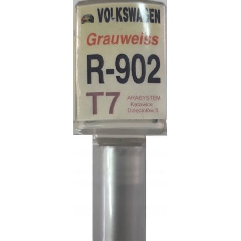 Peinture de retouche VW R-902 T7 Gris-Blanc, réparation des rayures, 10 ml, arasystem (1/5)