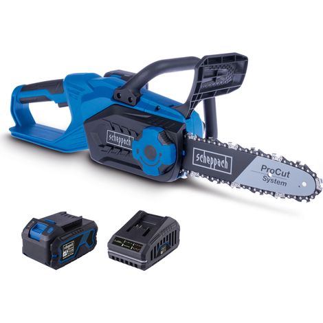 Motosega c-cs254-x 20v 1 batteria 4.0 Ah e caricabatteria ixes Scheppach