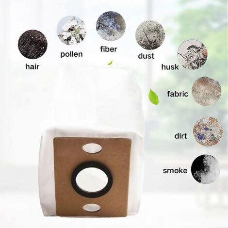 NALOOKAMIC Sacs à poussière de rechange pour aspirateur robot ILIFE V9 Pro / V9 à vidage automatique (10 pièces) (1/4)