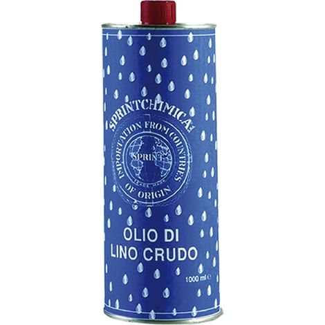 OLIO DI LINO CRUDO Lt. 1- 12 pezzi - SPRINTCHIMICA