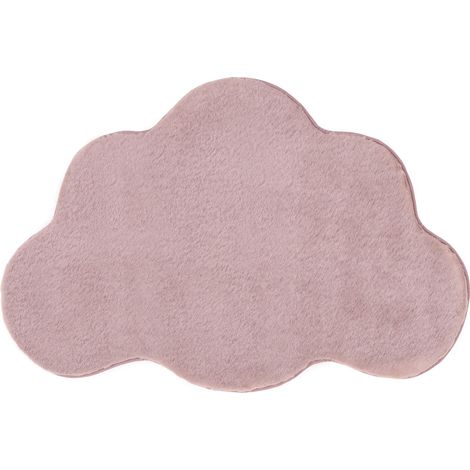 Tappeto Irregolare Viola Chiaro in Finta Pelliccia 80 x 120 cm a Pelo Lungo per Soggiorno Stile Moderno Parson (1/5)