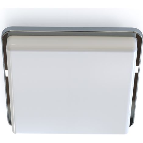 Plafonnier Nowodvorski Tahoe blanc/chrome 25 cm E27 IP44 (1/2)