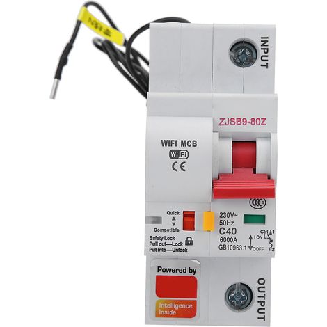 Intelligenter WLAN-Schalter mit Fernsteuerung per Smartphone-App, PA66-DSM, flammhemmendes Gehäuse, AC220 V (1/5)