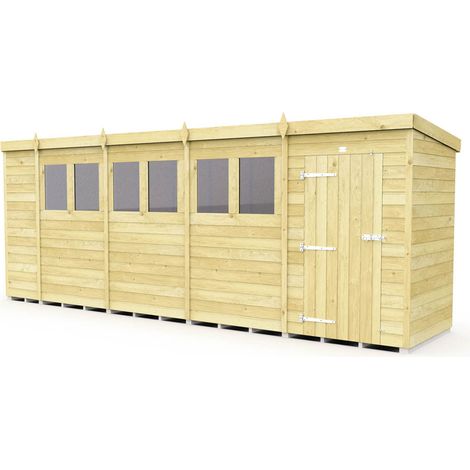 18 x 4 Pent Shed
