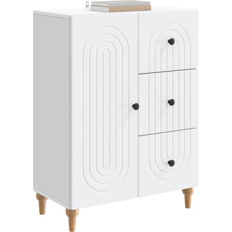 Sideboard/Anrichte/Buffet mit Schubladen Weiß 66 x 34,5 x 90 cm Holzwerkstoff LXWW464762 (1/5)