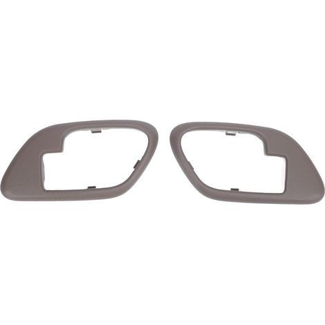 1 coppia di cornici per maniglie interne delle portiere, codice 15708079, sinistra e destra, ricambio per C1500 C2500 C3500 K1500 K2500 K3500, colore marrone. (1/5)
