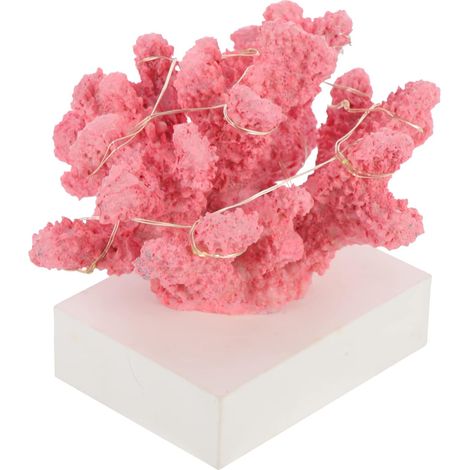 Figura rosa luminosa – resina, para mesa de hogar/oficina, decoración de interiores (1/4)