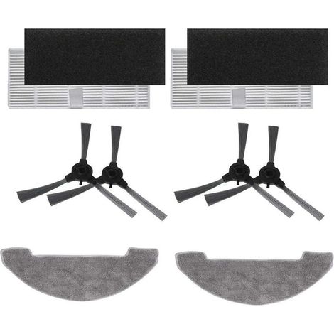 Kit d'Accessoires pour Proscenic 850T avec 2 Brosse Principale 4 Filtre Hepa 6 Brosse Latérale 4 Chiffon de Vadrouille (1/5)