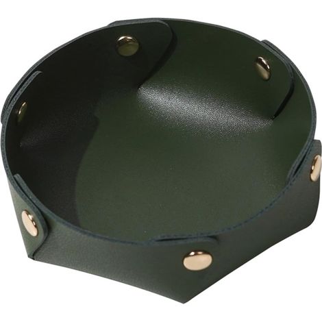 Vert Plateaux à Bijoux Plateau Decoratif Plateau Rond Decoration Maison Petit Plateau Vide Poche Vide Poche Design Coupelle Decorative Vide Poche Homm (1/4)