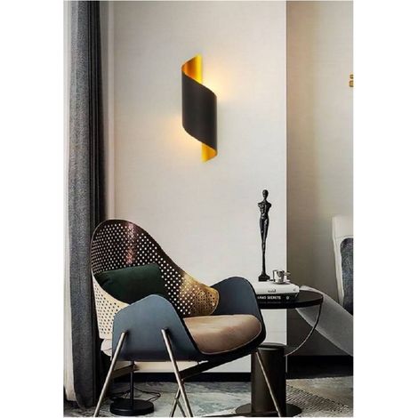 Trade Shop - ANWENDUNG VON PARETE LED ATTACCO G9 DOPPIA LUCE LAMPADA DESIGN MODERN SPIRALE E53 - Schwarz (1/2)