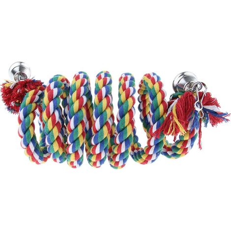 Jouet D&39oiseau élastique En Corde De Perchoir Pour Perroquets Et Oiseaux De Petite Ou Moyenne Taille (1/5)