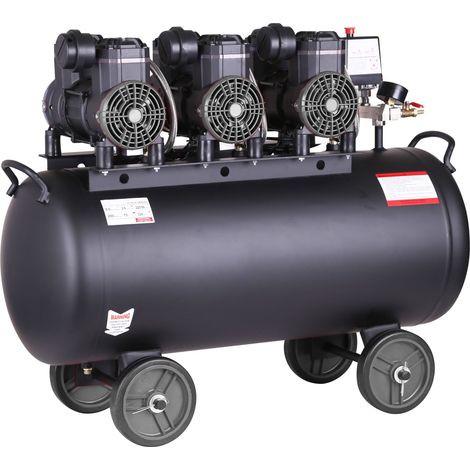 Compresor de aire profesional con certificado CE SILENCIOSO, 100 litros 3.9 cv 8 Bares